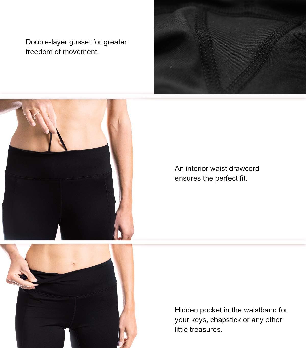 Women's Slim Straight Leg Yoga Pants with Inseam Options of 27" to 35"